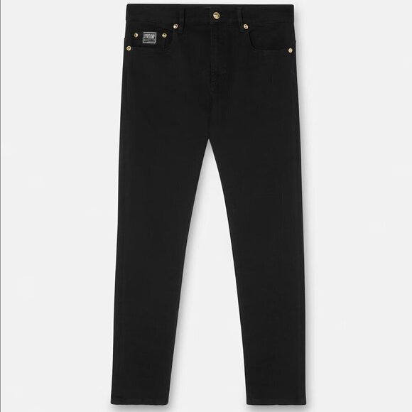 Versace Black Slim Fit Jeans Sz 24 - Picture 1 of 9